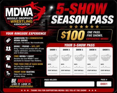 MDWA 5- SHOW SEASON PASS